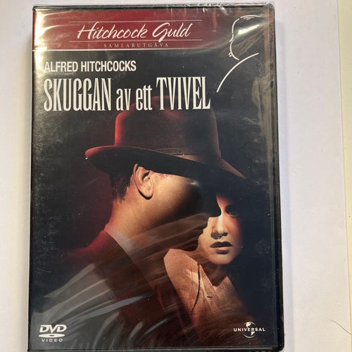 SKUGGAN AV ETT TVIVEL. HITCHCOCK. DVD THRILLER -42. INPLASTAD