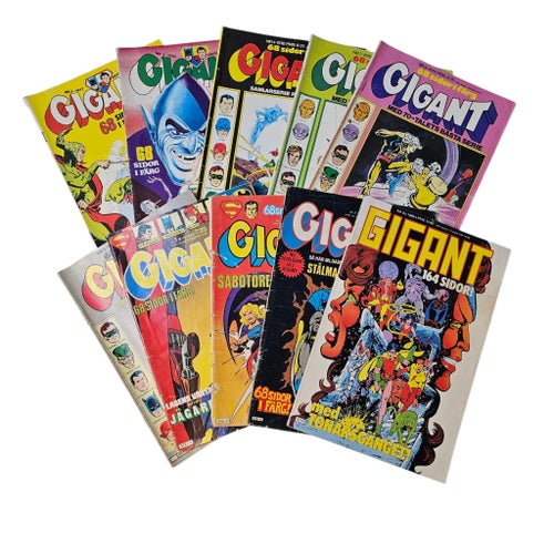 Gigant DC/Marvel - 10 st 1977-1985