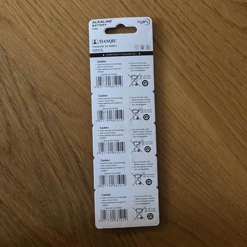 AG3 LR41 392 batteri 10st FRIFRAKT