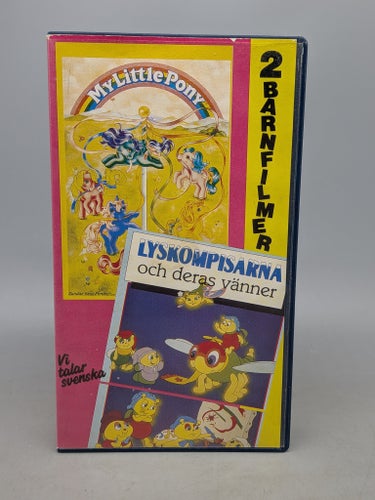 Dubbel VHS - My Little Pony / Lyskompisarna och deras vänner - Svenskt tal