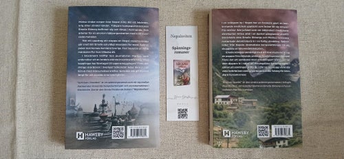 2st danskt band av Hanna Wesslén, signerade + bokmärke, spänningsroman
