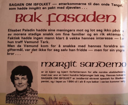 Sagaen om Isfolket nr 18 - Bak fasaden, av Margit Sandemo. OBS Textat på norska!