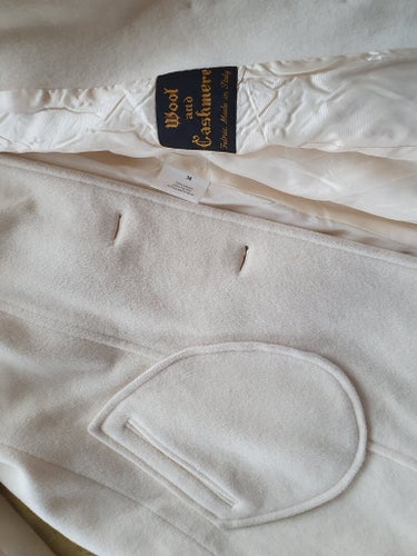 Ricci beige kappa i Cashmere Kashmir, storlek 36-38