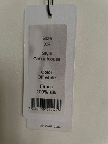 Chika blouse Ahlvar Gallery offwhite blus, storlek XS