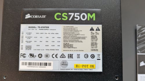 Corsair CS750M Modulär ATX-strömförsörjning 750W