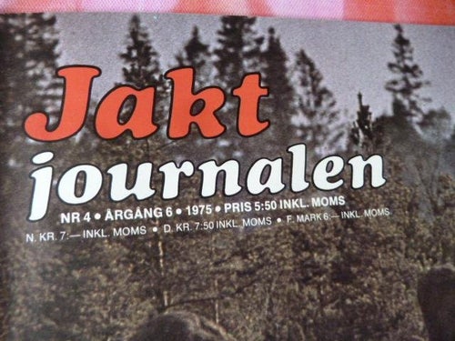 JAKT JOURNALEN, NR 4/1975, TIDNING