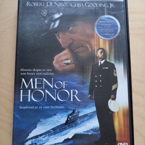 DVD-FILM "MEN OF HONOR" MED ROBERT DE NIRO OCH CUBA GOODING JR FRÅN 2000