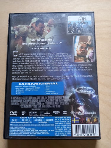 DVD-FILM "MEN OF HONOR" MED ROBERT DE NIRO OCH CUBA GOODING JR FRÅN 2000