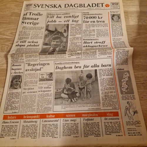 Svenska Dagbladet 14 september 1978