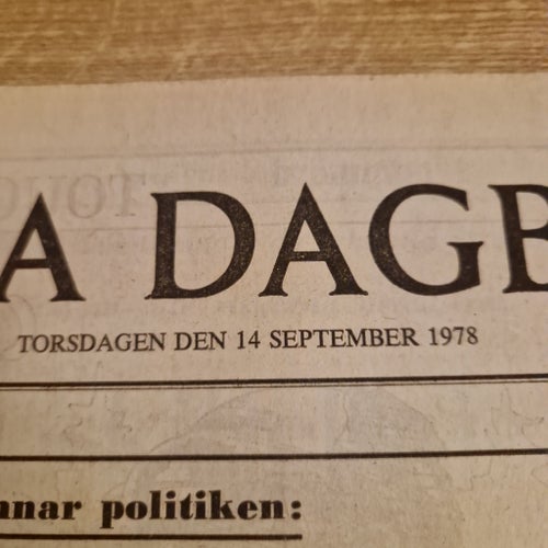 Svenska Dagbladet 14 september 1978