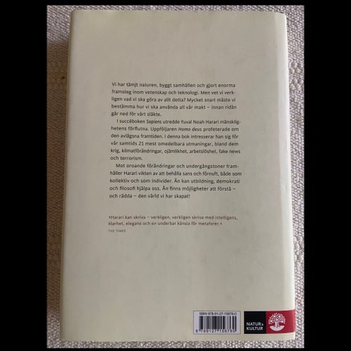 21 tankar om det 21:a århundradet av Yuval Noah Harari, 2018