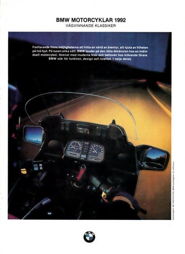BMW mc alla modeller 1992 broschyr