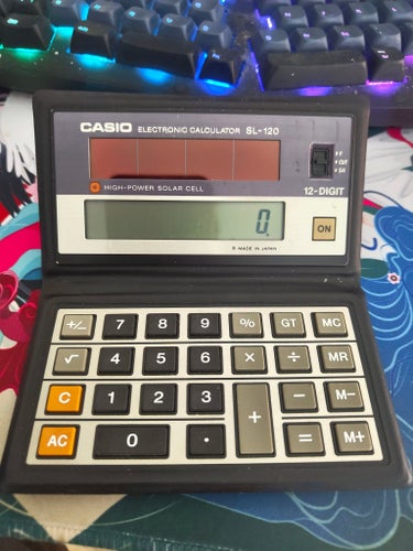 Casio SL-120 Elektronisk Miniräknare