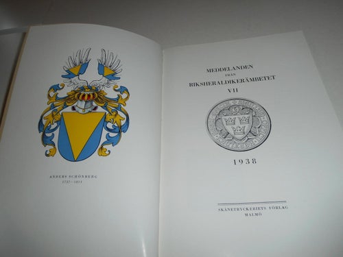 Meddelanden från Riksheraldikerämbetet VII 1938