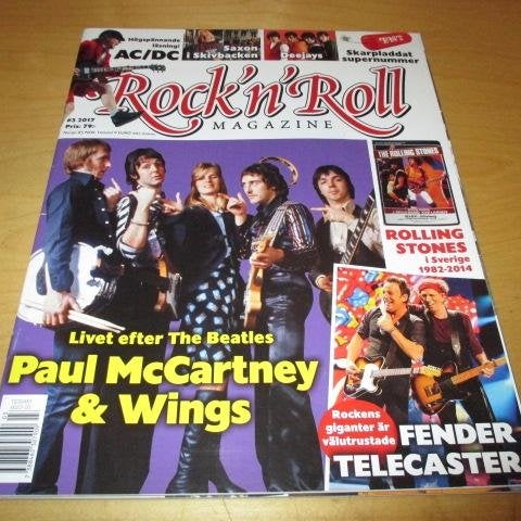 ROCK´N´ROLL MAGAZINE NR 3 2017. ROLLING STONES ,AC/DC, DEEJAYS ,M.M