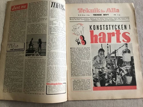 TEKNIK FÖR ALLA NR 24 1944 HARTS PERSTORP ÄTTIKSFABRIKEN,MELOGRAFEN,KATALYSEN