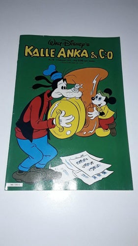 Kalle Anka 1977 nr 5 med bilaga som sitter fast VF-NM