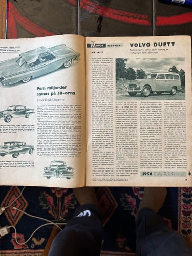 Volvo Duett 1957 rest rep. Tidningen Motor 1957