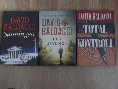 David Baldacci - 3 Böcker: Sanningen, Den Skyldige, Total Kontroll