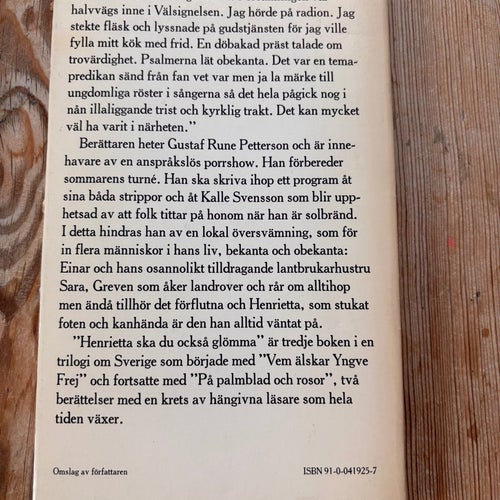 Henrietta ska du också glömma av Stig Claesson, 1974