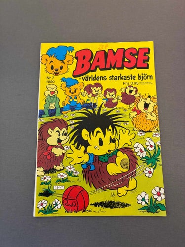 Bamse nr 7 1980 med serien om Kalle svartskalle