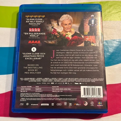 The Wife Blu-ray med Glenn Close och Jonathan Pryce