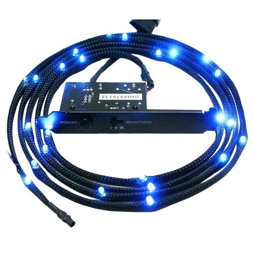 NZXT LED-Slinga 2m Blå - Molex PCI (NZXTLED20BU) 3 ljuslägen