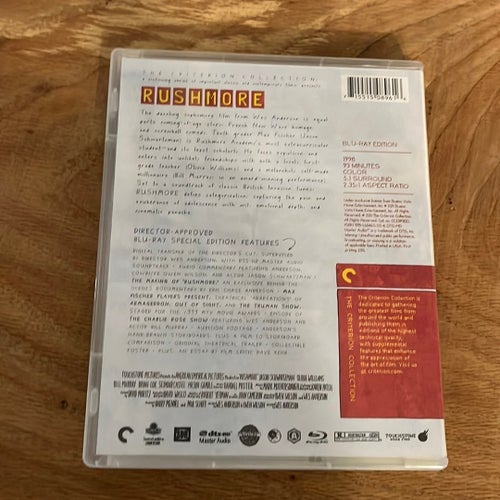 Rushmore - The Criterion Collection Blu ray