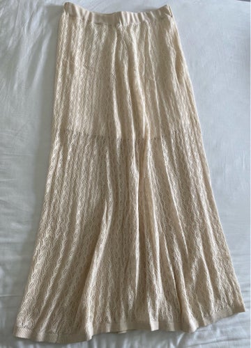 SELECTED FEMME beige kjol, storlek L NY!