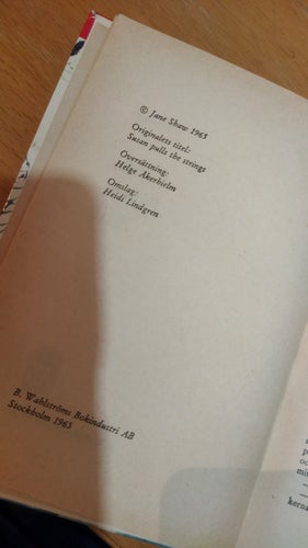 Fina fisken, Fifi! Jane Shaw. bok, Wahlströms 1258