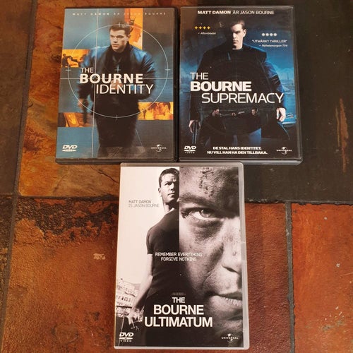 The Bourne Identity / Supremacy / Ultimatum 3*DVD Matt Damon - VG+