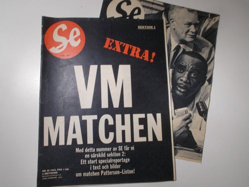 SE Nr 40 1962 VM Boxning Liston Patterson två sektioner Ragna Nyblom
