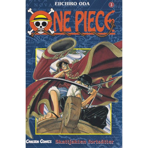 One Piece - 03 - Skattjakten fortsätter - Eiichiro Oda - Svensk utgåva (Begagnad