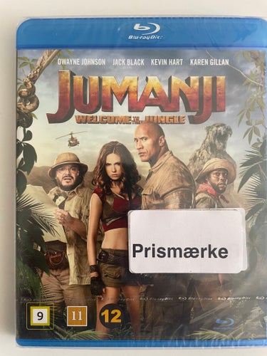 Jumanji: Welcome to the Jungle Blu-ray. Fabriksforseglet