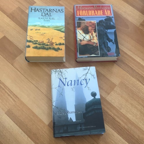 Bokpaket: 3st inbundna böcker