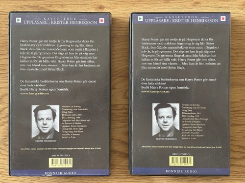 Harry Potter och Fången från Azkaban kassettbok Del 1 och Del 2