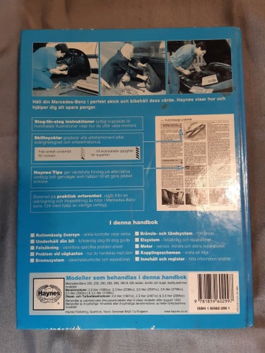 MERCEDES-BENZ Haynes Gör-det-själv handbok 1985 till augusti 1993 bensin- och