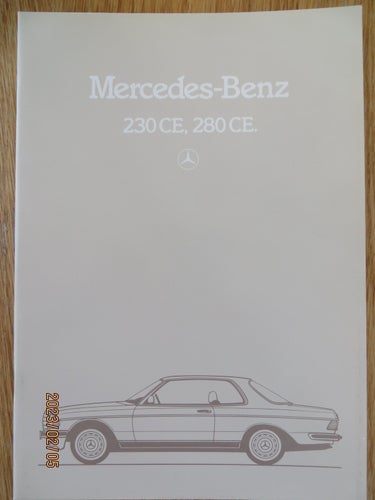 Mercedes, W123 Coupe 230CE / 280CE 1983-85, Katalog 30 sidor, TYSKA