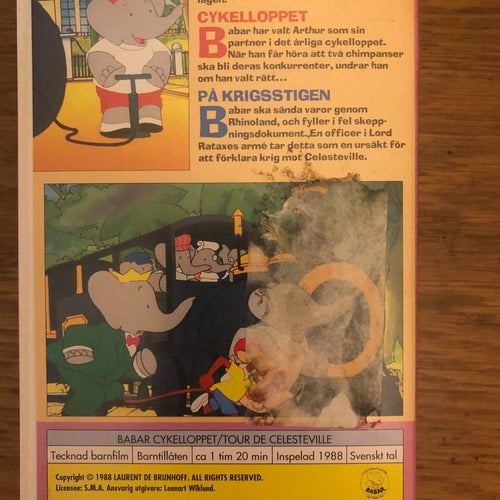 Babar - Cykelloppet - VHS