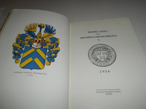 Meddelanden från Riksheraldikerämbetet V 1936
