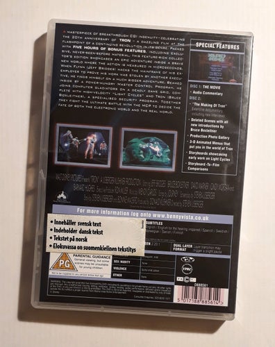 Tron (1982) - Jeff Bridges, Bruce Boxleitner m.fl. - 2xDVD