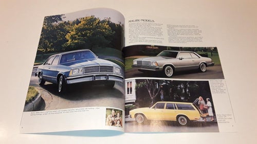Chevrolet Malibu 1980 16 sidor tryckt 1979 engelsk text