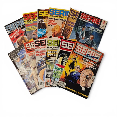 Seriemagasinet Serietidningar - 12 st 1986-1993