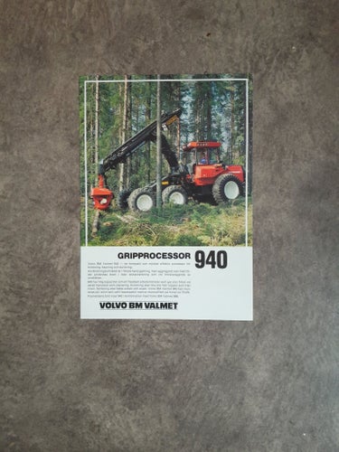 Broschyr Volvo BM-Valmet Gripprocessor 940