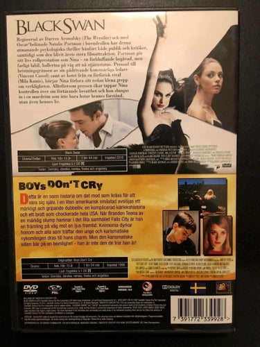 Black Swan + Boys Don't Cry - DVD (Beg) [Dubbelpack] Portman + Swank
