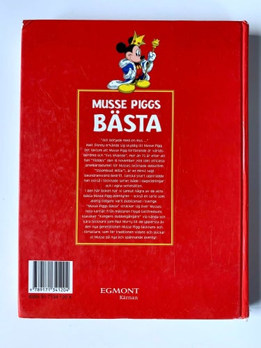 Walt Disneys Musse Piggs Bästa inbundet seriealbum på 256 sidor tryckt 2005