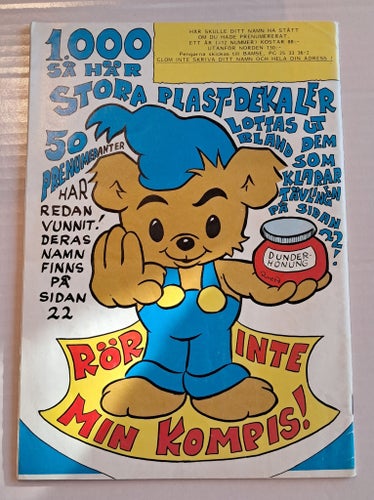 Bamse världens starkaste björn. Nr 5 ~ Serietidning från 1987
