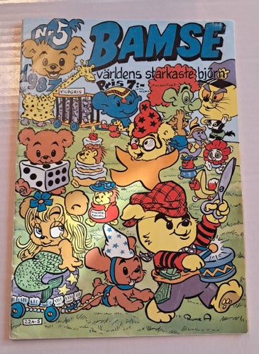 Bamse världens starkaste björn. Nr 5 ~ Serietidning från 1987