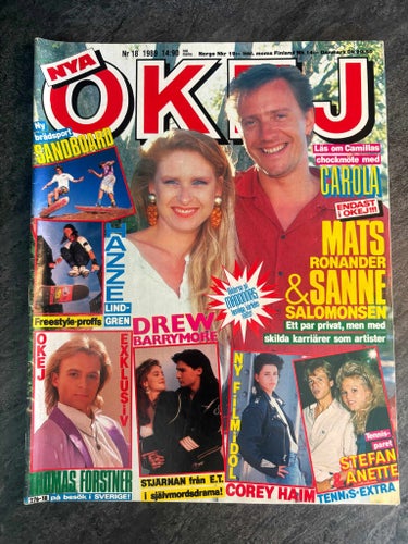 Tidningen OKEJ ! Nr 18 - 1989 .