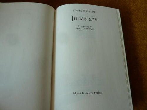 JULIAS ARV, S. SHELDON, 1996,  BÖCKER